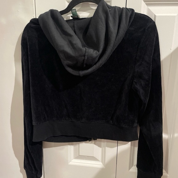 Wild Fable Black Velour Zip-Up Hoodie - Picture 4 of 4